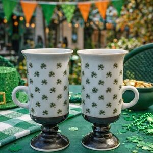 Vintage Otagiri Irish Footed Coffee Mugs